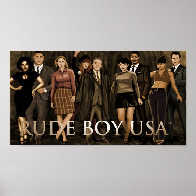 Rude Boy USA vol. 1 - Poster inteiro de 36" x 24" (Frente)