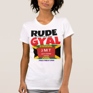 RUDE GYAL.  Camiseta Feminina Ajustada Bella+Canva