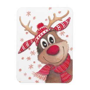 Rudolf de Natal flexível com ímã