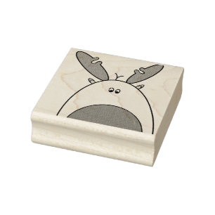 Rudolph Carimbo de Borracha de Nose Vermelha