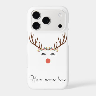 Rudolph com Coroa de Flores