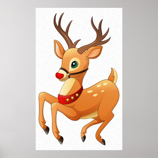 Rudolph Prancing Poster (Frente)