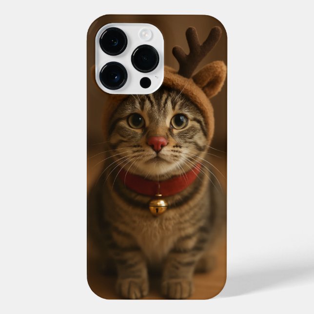 Rudolph the Cat iPhone 14 Pro Max Case (Verso)