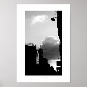 Rue Gassendi Paris Black White Fotografia Poster 1
