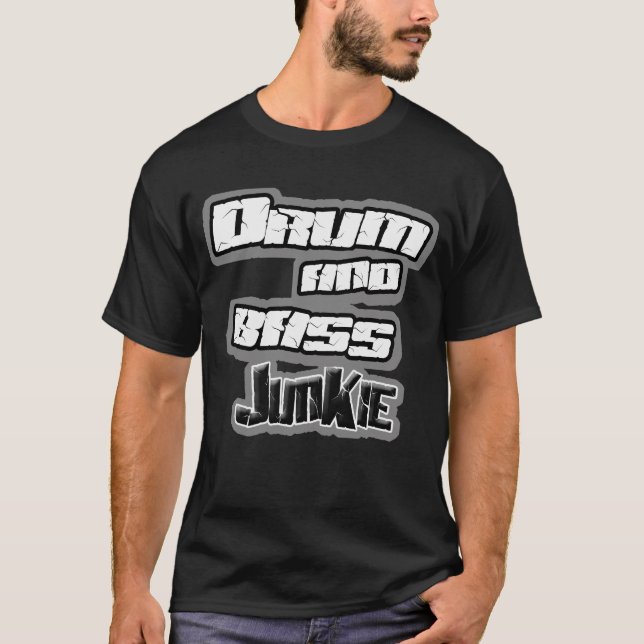RUFE a camisa BAIXA do breakbeat da selva de Dnb (Frente)