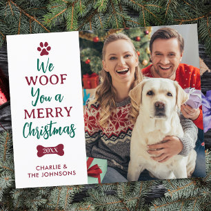 Ruff 2021 Feriado de Foto do Cão Pet Engraçado 