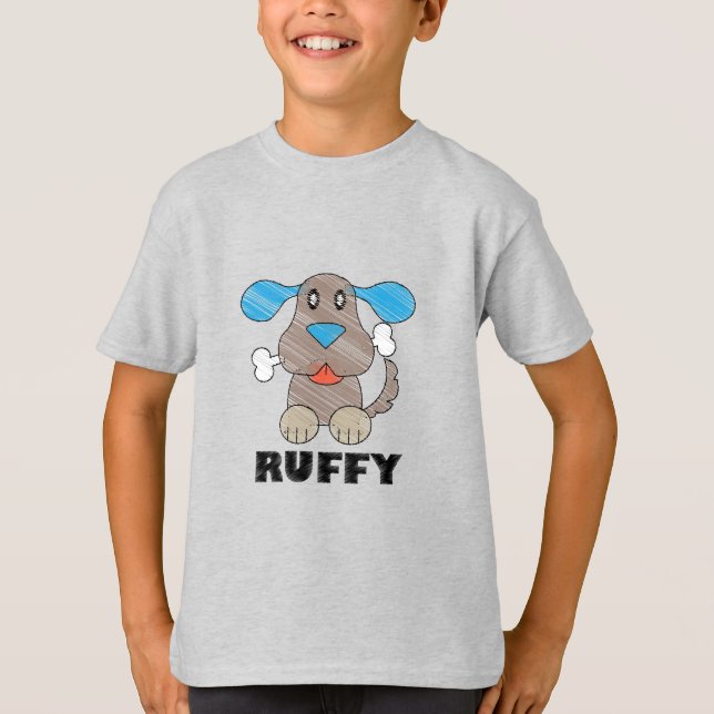 Ruffy - Camiseta Básica para Crianças (Frente)