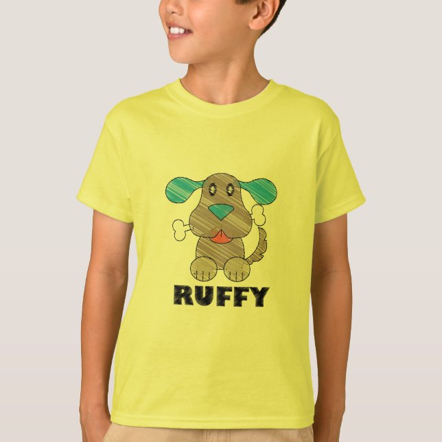Ruffy - Camiseta Básica para Crianças (Frente)