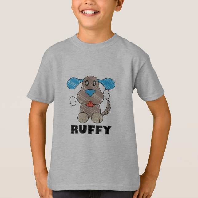 Ruffy - Camiseta Básica para Crianças (Frente)