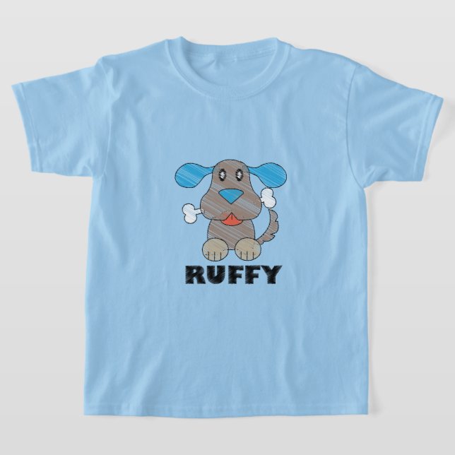 Ruffy - Camiseta Básica para Crianças (Postura )