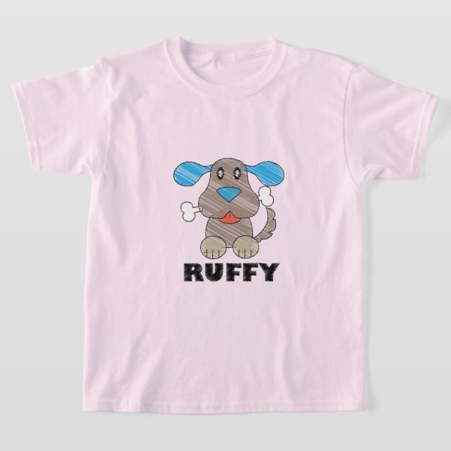 Ruffy - Camiseta Básica para Crianças (Postura )