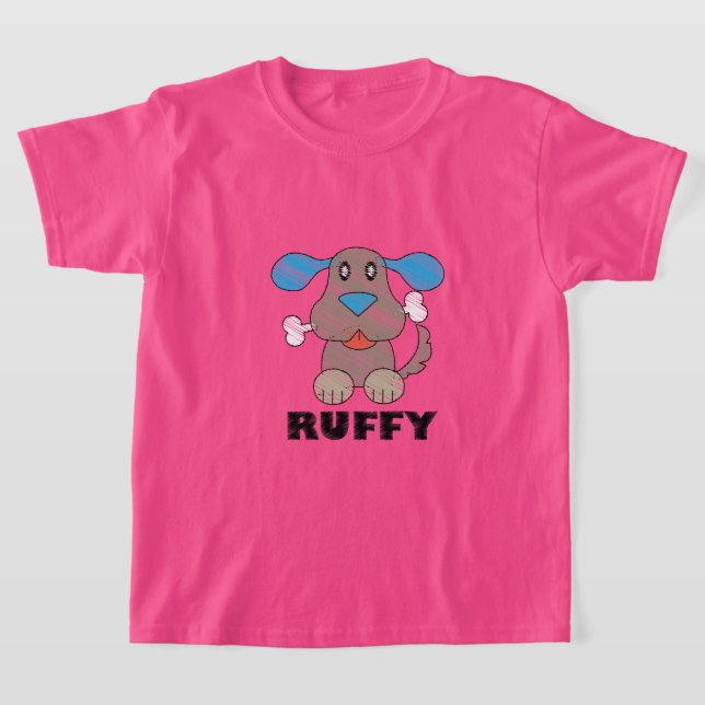 Ruffy - Camiseta Básica para Crianças (Postura )