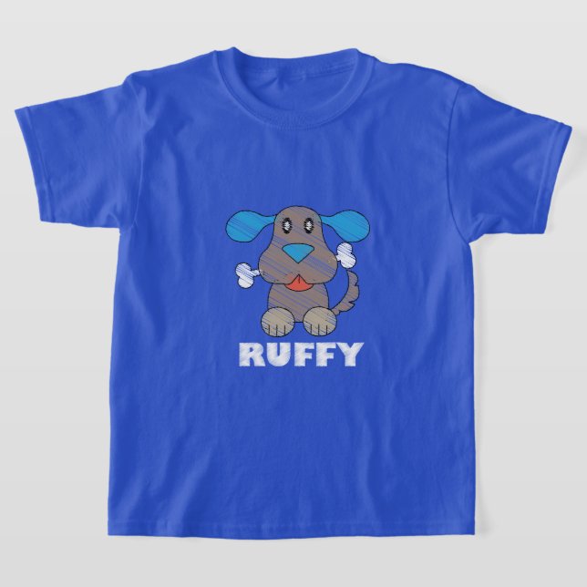 Ruffy - Camiseta Básica para Crianças (Postura )