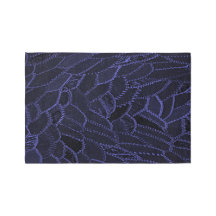 Rug de área azul e preto