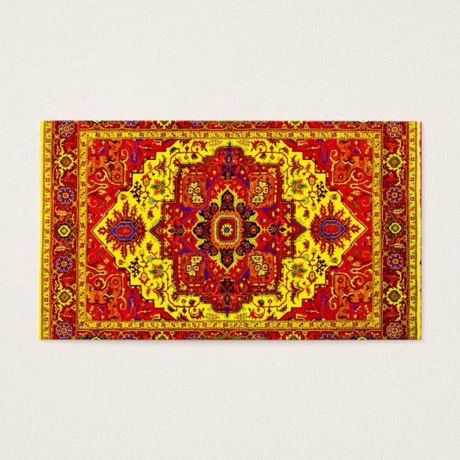 RUG PERSA - Vermelho e Amarelo (Frente)