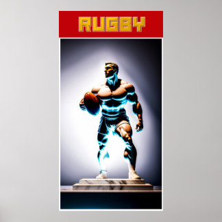 Rugby Art Poster