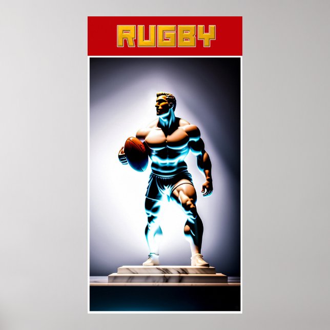 Rugby Art Poster (Frente)