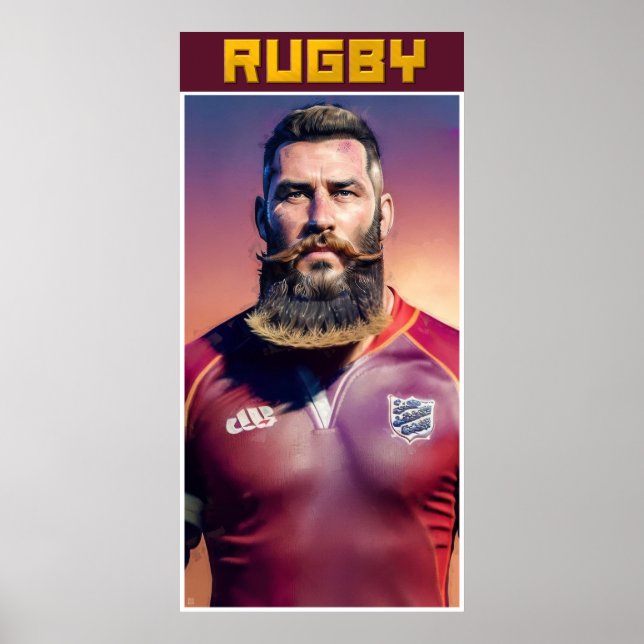 Rugby Art Poster (Frente)