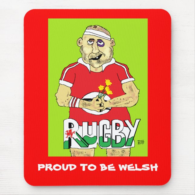 RUGBY MOUSEPAD DE GALÊS (Frente)