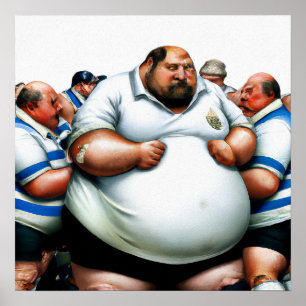 Rugby Prop - Impressão de Rugby Art