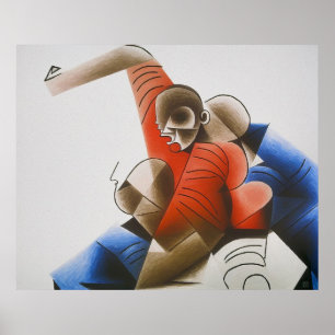 Rugby Tackle - Impressão de pintura de rugby