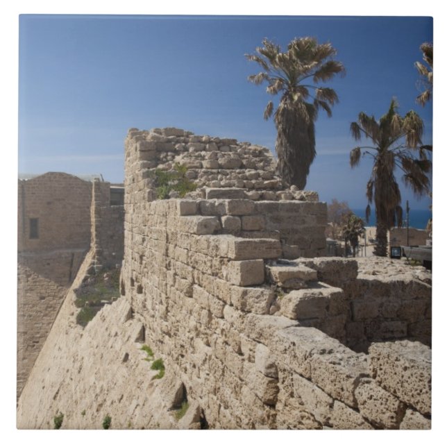 Ruínas de Cesarea do porto construído por Herodes, (Frente)