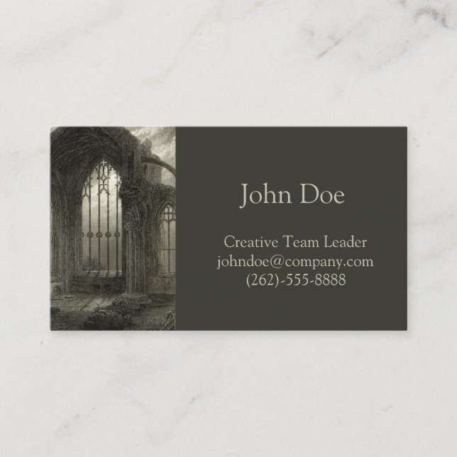 Ruínas medievais do cartão da janela de Scotland (Frente)