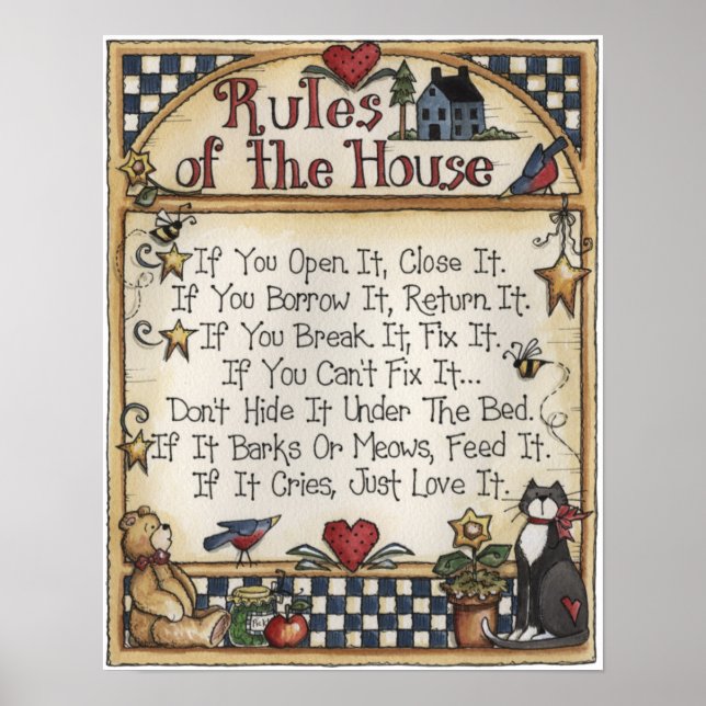 Rules of the House poster (Frente)