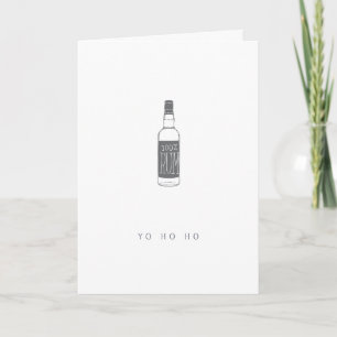 Rum Botão - Yo Ho Ho Ho Cartão de Aniversário