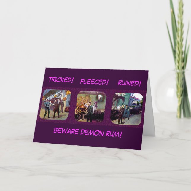 Rum do demónio - cartão (Frente)