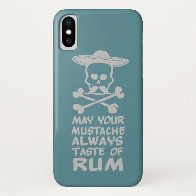 Rum Mustache capas de telefone de cores personaliz (Verso)