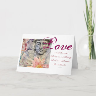 Rumi Love Cote Buda Watercolor Cartões