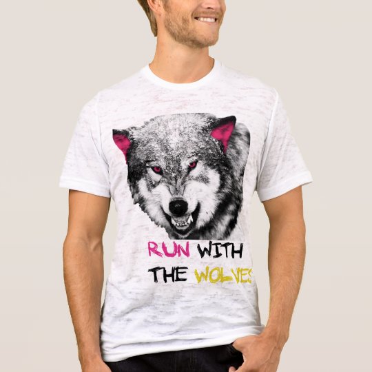 Run with the wolves camiseta