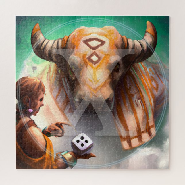 Rune Art Quebra-cabeça ᚷ | Corridas anglo-saxônica (Horizontal)