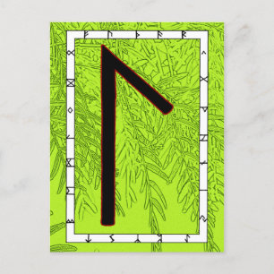 Rune Laguz - VIDA! Cartão Postal