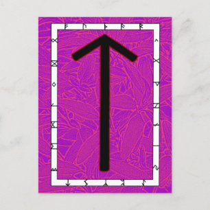 Rune Tiwaz - Vitória! Cartão Postal