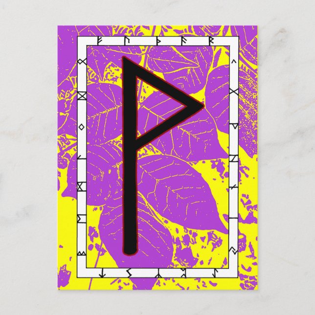 Rune Wunjo - Joy! Cartão Postal (Frente)