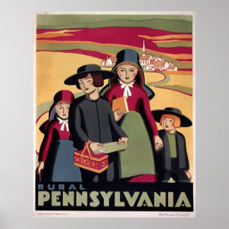 Rural Pennsylvania WPA Vintage Art Poster Impressã