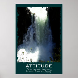 Rushing ATITUDE Motivation Poster