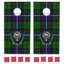 Russell Scottish Clan Tartan Crest