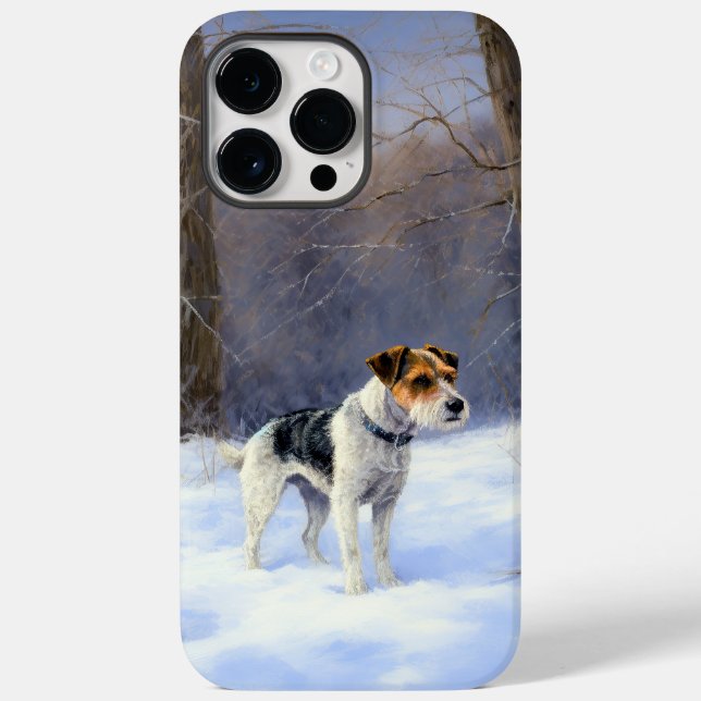 Russell Terrier Deixe Nevar Natal (Verso)