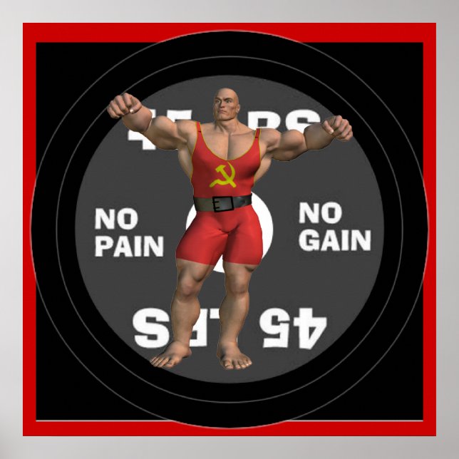 Rússia Powerlifter Poster (Frente)
