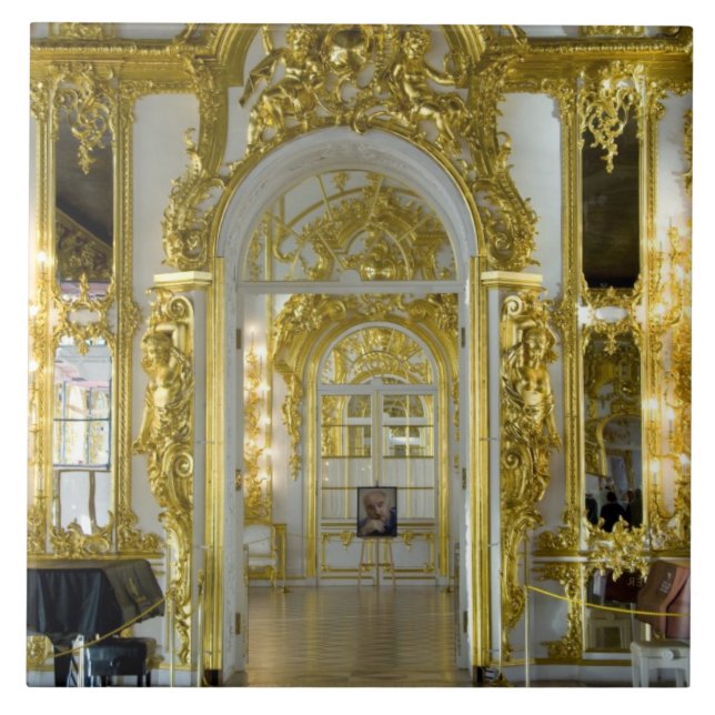 Rússia, Rua. Petersburgo, Palácio de Catherine (ta (Frente)