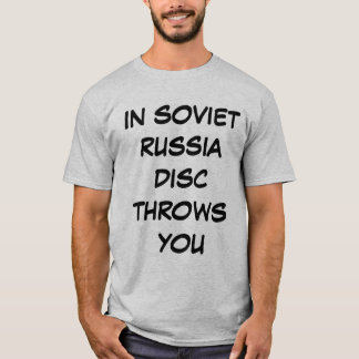 Rússia soviética - o disco joga-o camisa de T