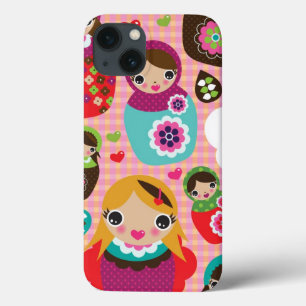 Russian doll illustration background