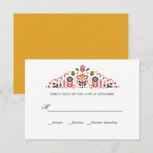 Russo Art Khokhloma Formal WEDDING RSVP