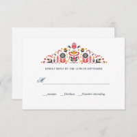 Russo Art Khokhloma Formal WEDDING RSVP