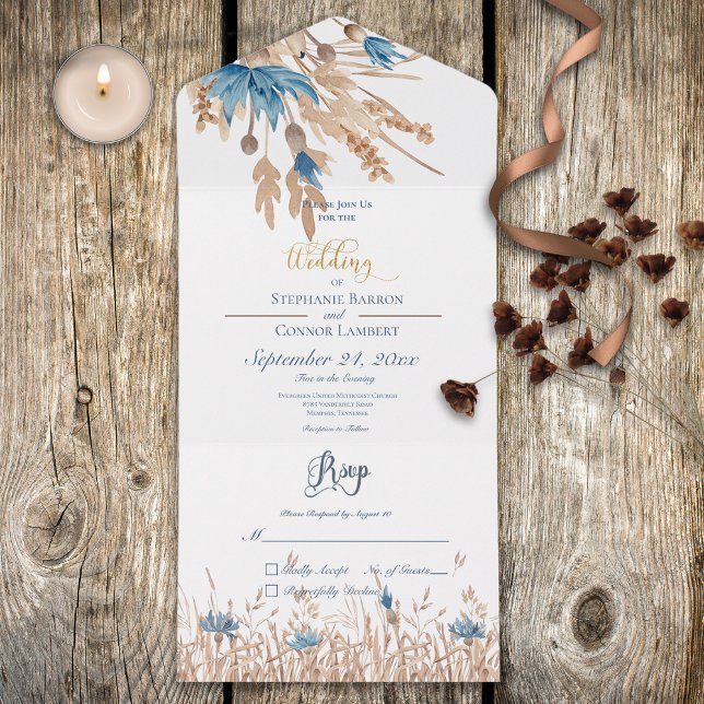 Russo Azul Cornflower & Trigo Branco Sem Janto (Also available with a QR code.)