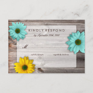 Russo Country Barn com RSVP de Margarida Amarela e