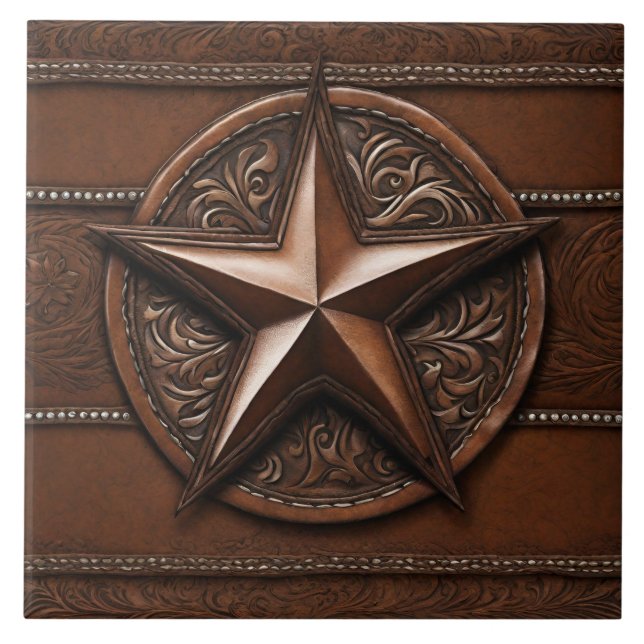 Russo Farmhouse Cowboy Western Country Texas Star (Frente)